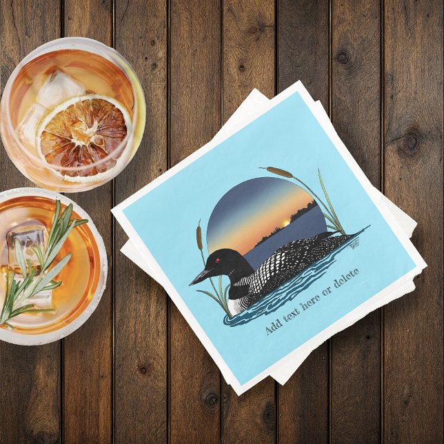 Guardanapo De Papel De Jantar Loon Sunset Blue (Criador carregado)