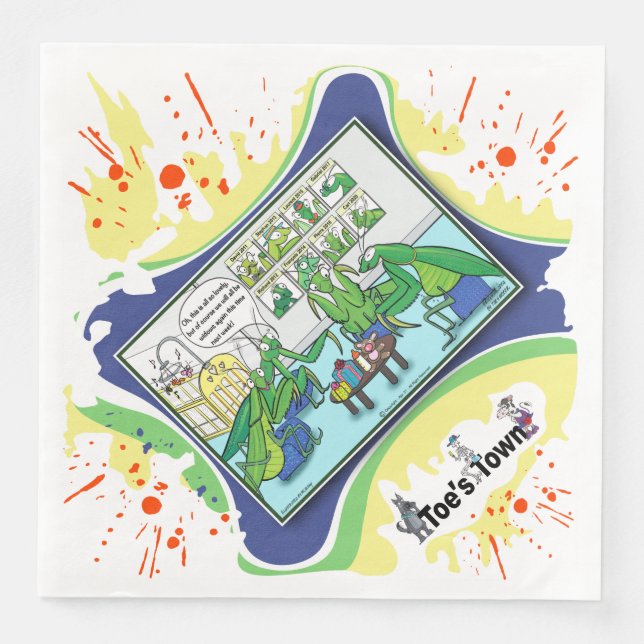 Guardanapo De Papel De Jantar Love Bites… Literally | Dry Logic Humor Dinner (Frente)