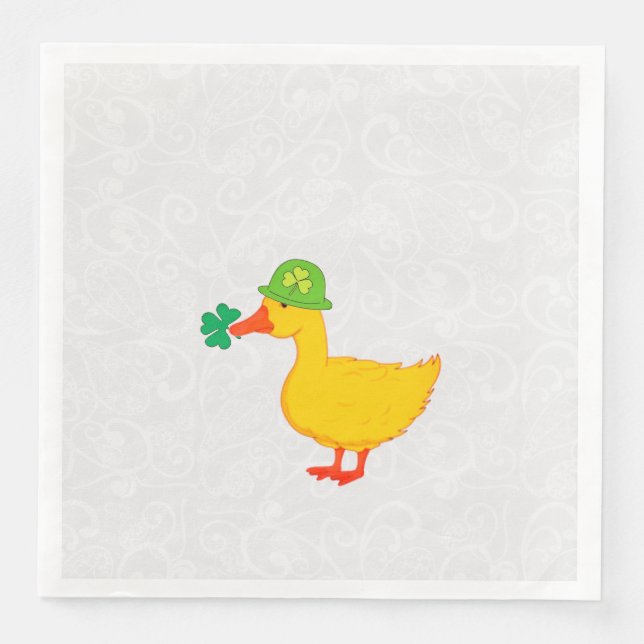 Guardanapo De Papel De Jantar Lucky Duck (Frente)