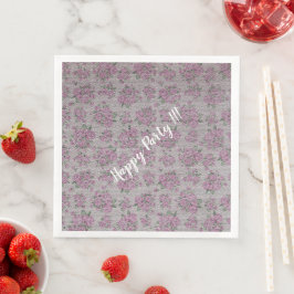 Guardanapo De Papel De Jantar Luxo Moderno Vintage Floral Rosa