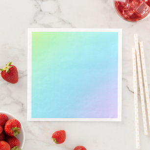 Guardanapo De Papel De Jantar Magnífico Pastel Rainbow Wedding Paper Napkins