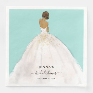 Guardanapo De Papel De Jantar Magnolia Bride Chá de panela Napkins