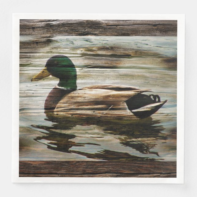 Guardanapo De Papel De Jantar Mallard Duck (Frente)