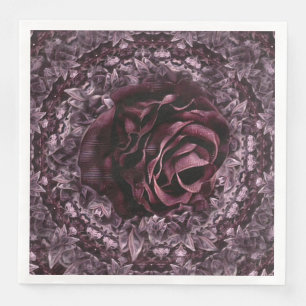 Guardanapo De Papel De Jantar Mandala de Rosa 