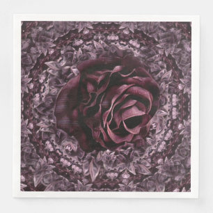 Guardanapo De Papel De Jantar Mandala de Rosa 