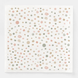 Guardanapo De Papel De Jantar Mandy Confetti Watercolor Dots Paper Napkin