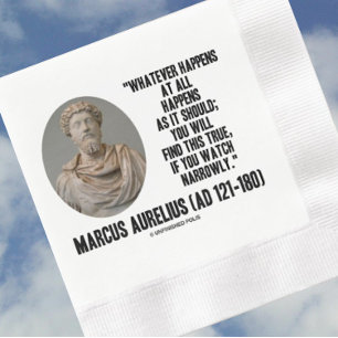 Guardanapo De Papel De Jantar Marcus Aurelius O Que Acontece De Todo