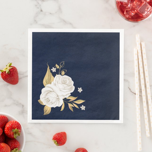 Guardanapo De Papel De Jantar marinho azul (Insitu)