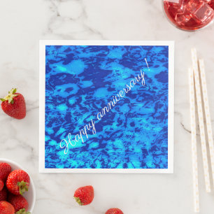 Guardanapo De Papel De Jantar Marinho Profundo Personaliza Água Fresca Do Ocean