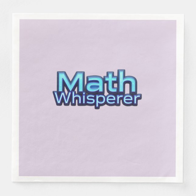 Guardanapo De Papel De Jantar Math Whispere (Frente)