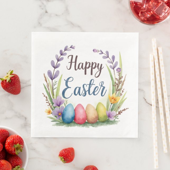 Guardanapo De Papel De Jantar Modern Easter Eggs Beautiful Collection (Insitu)
