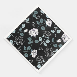 Guardanapo De Papel De Jantar Modern Vintage Floral Paper Janta Napkins
