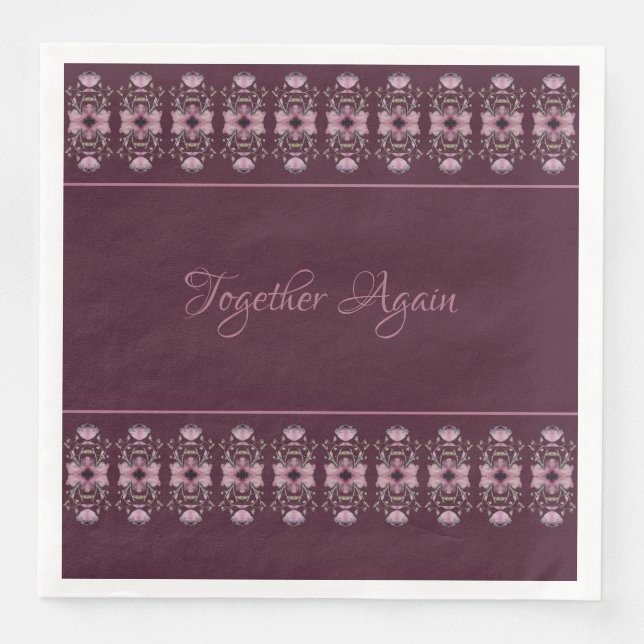 Guardanapo De Papel De Jantar Moderno com Ênfase de Padrão (Frente)