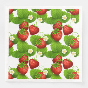 Guardanapo De Papel De Jantar Morango fresca