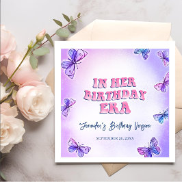 Guardanapo De Papel De Jantar Na Festa Da Era De Aniversário