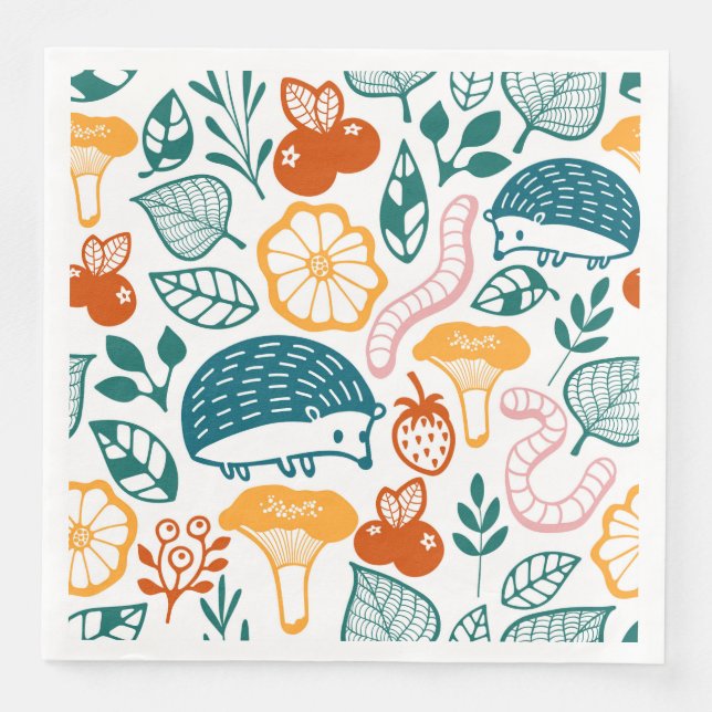 Guardanapo De Papel De Jantar Na floresta (Frente)