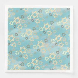 Guardanapo De Papel De Jantar Na moda Passover Blue Sky Stars