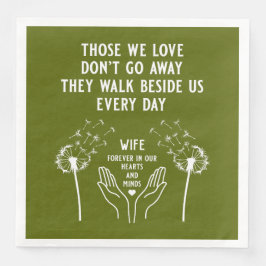 Guardanapo De Papel De Jantar Na Recepção Funeral da Memória