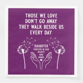 Guardanapo De Papel De Jantar Na Recepção Funeral da Memória