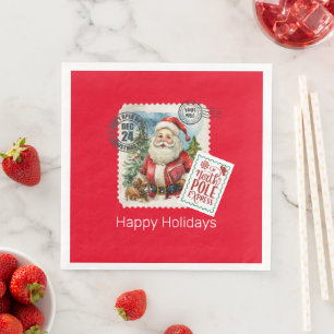 Guardanapo De Papel De Jantar Não abra até o papel de Natal Napkins
