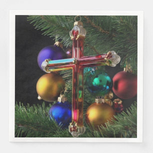Guardanapo De Papel De Jantar Natal Cruz Cristã