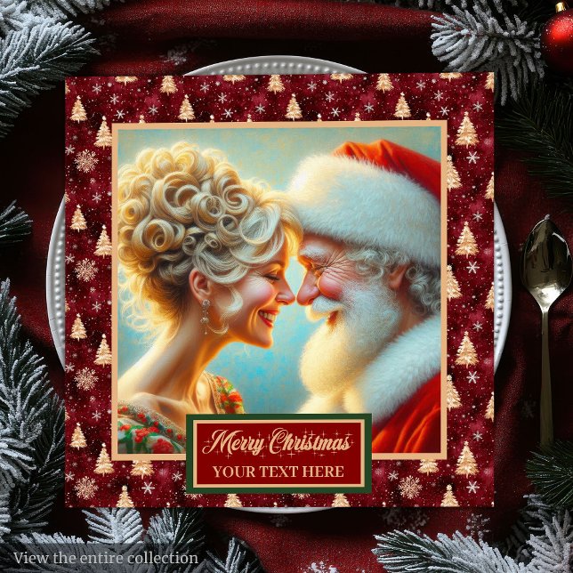 Guardanapo De Papel De Jantar Natal Esfestivo Napkins Dourado Design Verde Verme (Festive Christmas Napkins Red Gold Green Design)