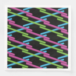 Guardanapo De Papel De Jantar Neon do Partido da Marca Laser