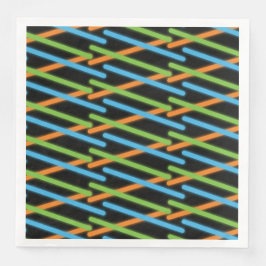 Guardanapo De Papel De Jantar Neon do Partido da Marca Laser