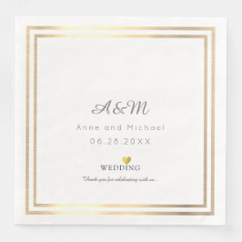 Guardanapo De Papel De Jantar nossa recepção de casamento