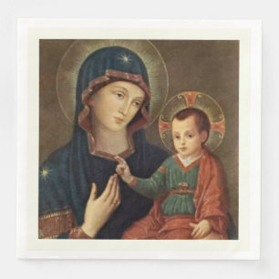 Guardanapo De Papel De Jantar Nossa Senhora de Consolamento Virgem Maria Jesus