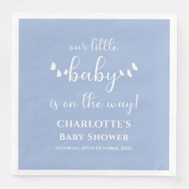 Guardanapo De Papel De Jantar Nosso Bebê Está A Caminho Chá de fraldas