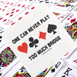 Guardanapo De Papel De Jantar Nunca É Possível Jogar Muito Bridge Quatro Placas