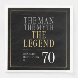 Guardanapo De Papel De Jantar O Homem O Mito A Lenda 70 Aniversário