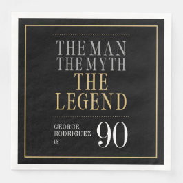 Guardanapo De Papel De Jantar O Homem O Mito A Lenda 90 Aniversário