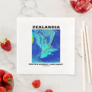 Guardanapo De Papel De Jantar O mais novo continente da Terra na Zealandia