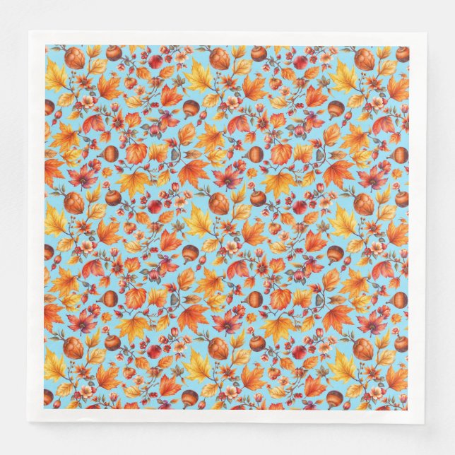 Guardanapo De Papel De Jantar O outono está no ar (Frente)