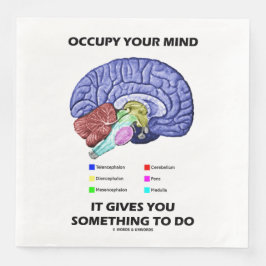 Guardanapo De Papel De Jantar Ocupe Sua Mente Que Te Dá Algo A Fazer