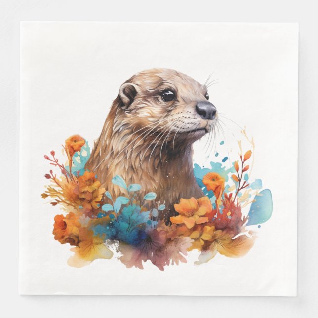 Guardanapo De Papel De Jantar Otter (Frente)