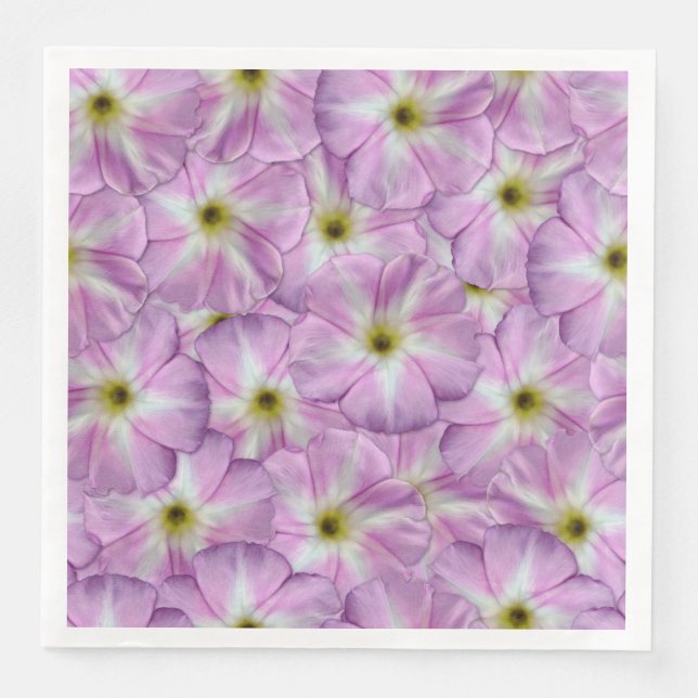 Guardanapo De Papel De Jantar Padrão de Bindweed Invisível (Frente)