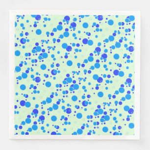 Guardanapo De Papel De Jantar Padrão de bolhas C01.blue LGreen BG
