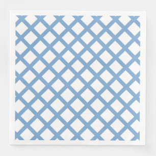 Guardanapo De Papel De Jantar Padrão de Faixa de Diamante do Harlequin Branco Az
