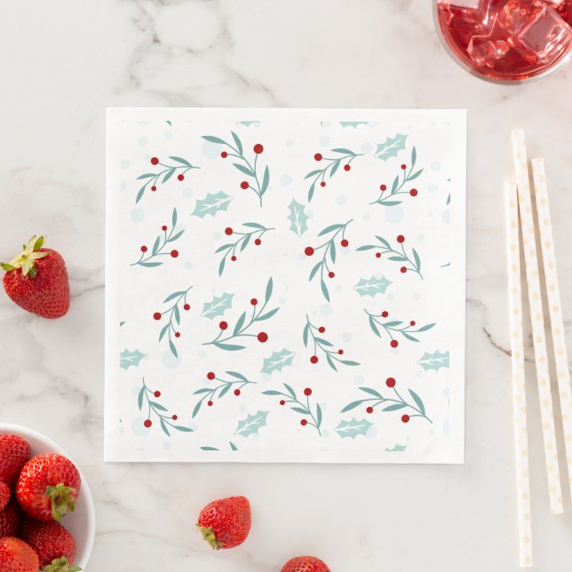 Guardanapo De Papel De Jantar Padrão de Natal 112 (Insitu)
