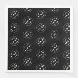 Guardanapo De Papel De Jantar Padrão de Nome e Título Personalizado Elegante