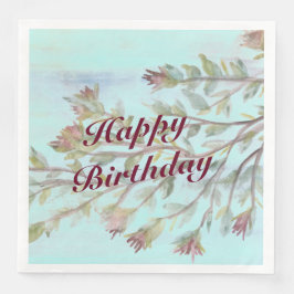 Guardanapo De Papel De Jantar Padrão Floral Acentuado