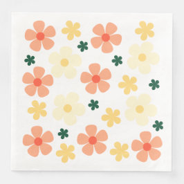 Guardanapo De Papel De Jantar Padrão Floral Rosa Elegante Perfeito para Qualquer