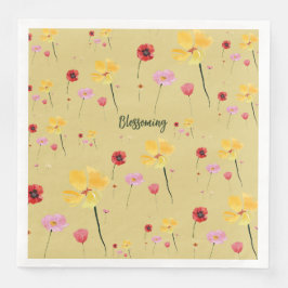 Guardanapo De Papel De Jantar Padrão Florido