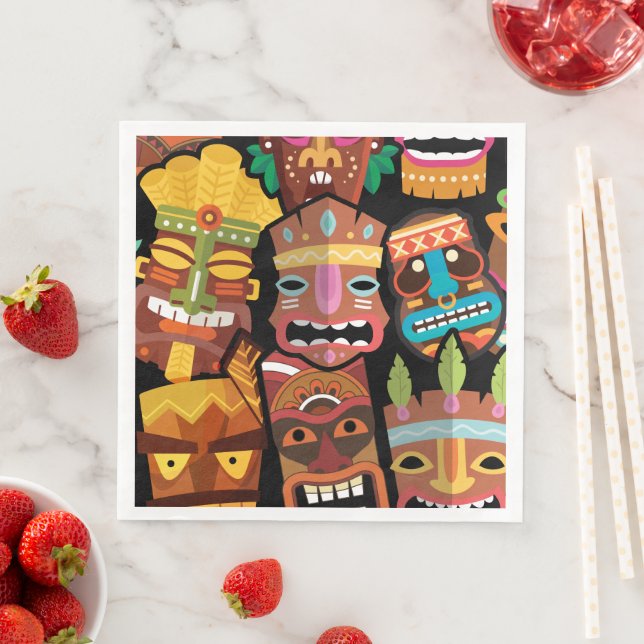 Guardanapo De Papel De Jantar Padrão TIKI 5 (Insitu)