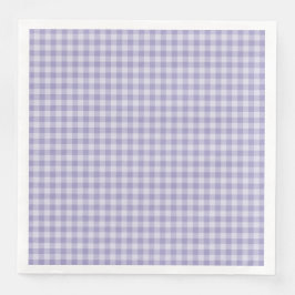 Guardanapo De Papel De Jantar Padrão Xadrez Roxo