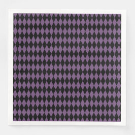 GUARDANAPO DE PAPEL DE JANTAR PADRÕES DE DIAMANTE PRETO