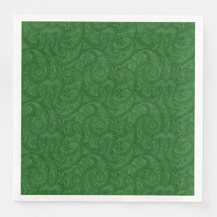Guardanapo De Papel De Jantar Paisley verde
